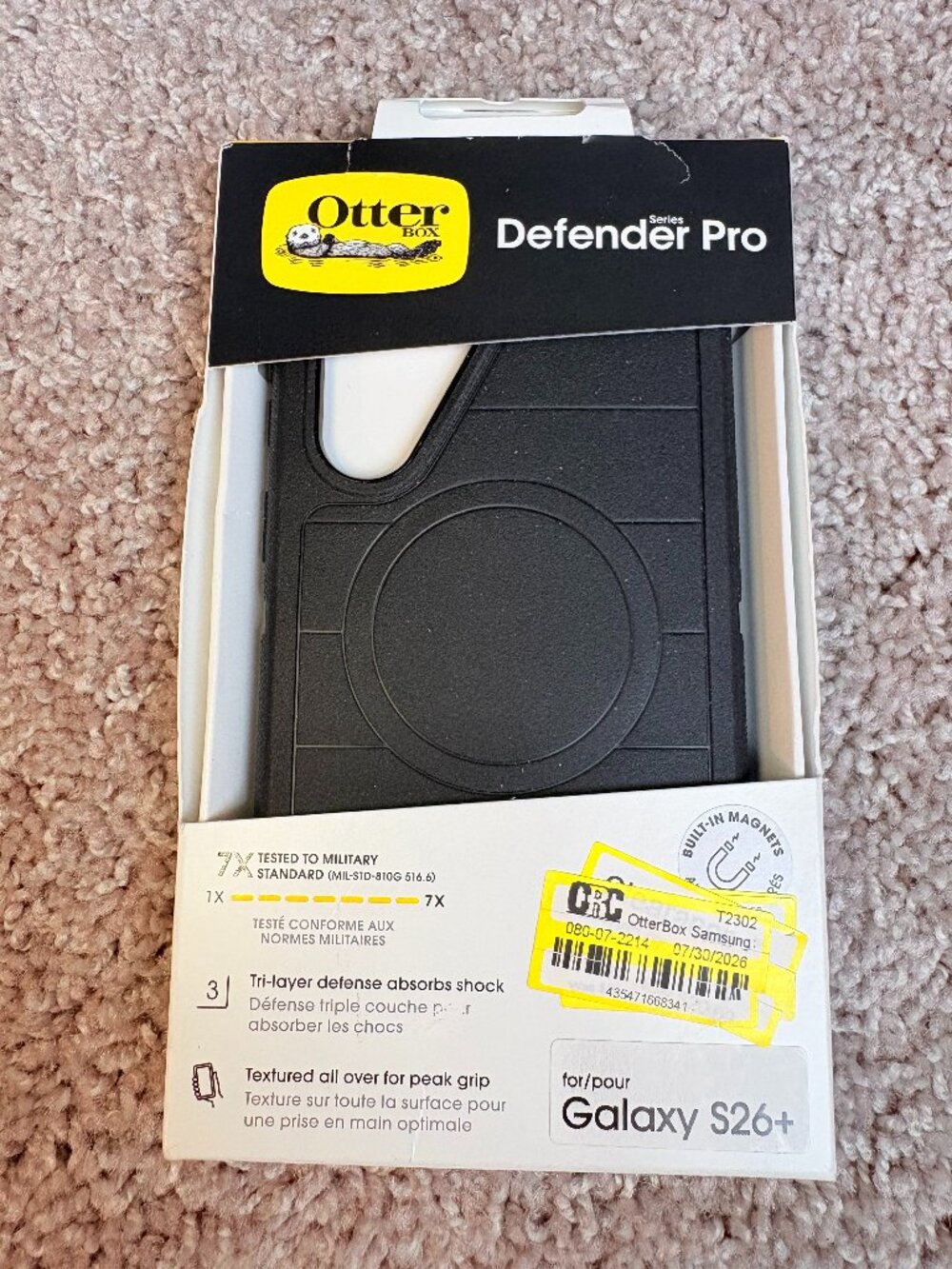 OtterBox Defender Pro Galaxy S26 Plus Case Black MagSafe New With Tags
